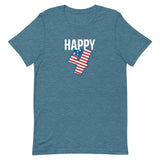 Unisex t-shirt feels soft and lightweight "HAPPY 4th"