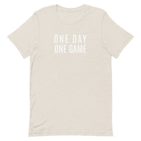 Lightweight cotton t-shirt   "ONE DAY ONE GAME"