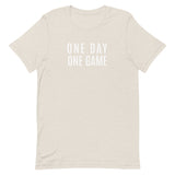 Lightweight cotton t-shirt   "ONE DAY ONE GAME"