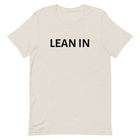 Unisex t-shirt feels soft and lightweight "LEAN IN"