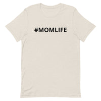 100% Cotton Short Sleeve Jersey T-Shirt "#MOMLIFE"