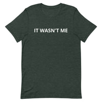 Lightweight cotton t-shirt   "IT WASN'T ME"