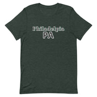 Unisex t-shirt feels soft and lightweight "Philadelphia PA"