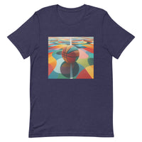 Unisex t-shirt feels soft and lightweight "COLORFUL BASKETBALL"