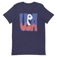 Unisex t-shirt feels soft and lightweight 'USA"