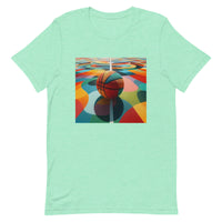 Unisex t-shirt feels soft and lightweight "COLORFUL BASKETBALL"