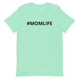 100% Cotton Short Sleeve Jersey T-Shirt "#MOMLIFE"