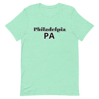 Unisex t-shirt feels soft and lightweight "Philadelphia PA"