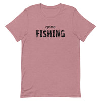 Unisex t-shirt feels soft and lightweight "GONE FISHING"