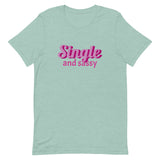 Lightweight cotton t-shirt  "SINGLE AND SASSY"