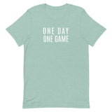 Lightweight cotton t-shirt   "ONE DAY ONE GAME"