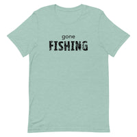 Unisex t-shirt feels soft and lightweight "GONE FISHING"