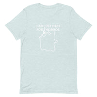 Lightweight cotton t-shirt  "I'M JUST HERE FOR THE BOOS"