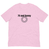 100% Cotton T-Shirt  "70 AND SUNNY"