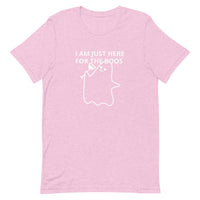 Lightweight cotton t-shirt  "I'M JUST HERE FOR THE BOOS"