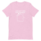 Lightweight cotton t-shirt  "I'M JUST HERE FOR THE BOOS"