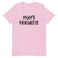 Unisex t-shirt feels soft and lightweight "MOM'S FAVORITE"