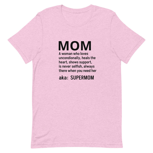 Unisex t-shirt feels soft and lightweight "MOM"