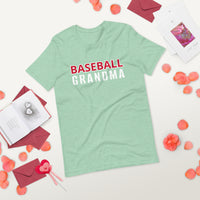 Unisex t-shirt feels soft and lightweight "BASEBALL GRANDMA"