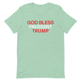 Unisex t-shirt feels soft and lightweight "GOD BLESS TRUMP"