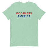 Unisex t-shirt feels soft and lightweight "GOD BLESS AMERICA"