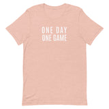 Lightweight cotton t-shirt   "ONE DAY ONE GAME"