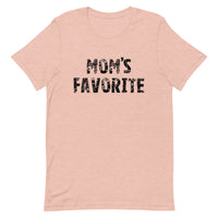 Unisex t-shirt feels soft and lightweight "MOM'S FAVORITE"