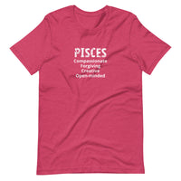 Unisex soft, lightweight with a little stretch t-shirt "PISCES"