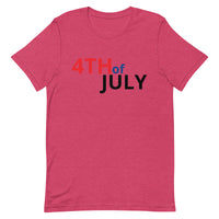 Unisex t-shirt feels soft and lightweight "4th of July"