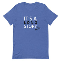 Lightweight cotton t-shirt  "IT'S A LONG STORY"