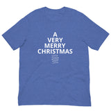 100% cotton classic tee "A very merry Christmas"