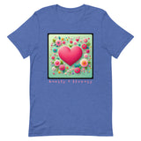 Unisex t-shirt feels soft and lightweight "HEARTS & FLOWERS"