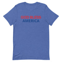 Unisex t-shirt feels soft and lightweight "GOD BLESS AMERICA"