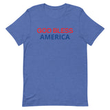 Unisex t-shirt feels soft and lightweight "GOD BLESS AMERICA"