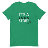 Lightweight cotton t-shirt  "IT'S A LONG STORY"