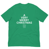 100% cotton classic tee "A very merry Christmas"