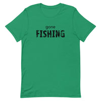 Unisex t-shirt feels soft and lightweight "GONE FISHING"