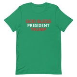 Unisex t-shirt feels soft and lightweight "GOD BLESS TRUMP"