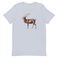 Soft, breathable, cotton t-shirt  "ELK" (additional elk on back collar)