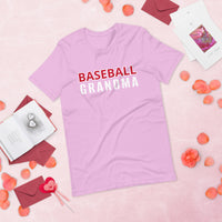 Unisex t-shirt feels soft and lightweight "BASEBALL GRANDMA"