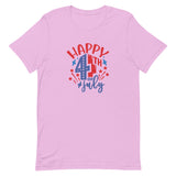 Unisex t-shirt feels soft and lightweight "HAPPY 4TH OF JULY"