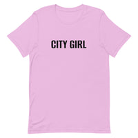 Unisex t-shirt feels soft and lightweight "CITY GIRL"