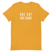 Lightweight cotton t-shirt   "ONE DAY ONE GAME"