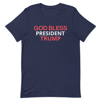 Unisex t-shirt feels soft and lightweight "GOD BLESS TRUMP"