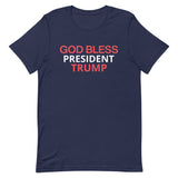 Unisex t-shirt feels soft and lightweight "GOD BLESS TRUMP"