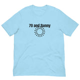 100% Cotton T-Shirt  "70 AND SUNNY"