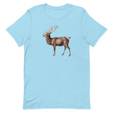 Soft, breathable, cotton t-shirt  "ELK" (additional elk on back collar)