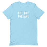 Lightweight cotton t-shirt   "ONE DAY ONE GAME"