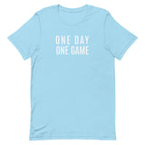 Lightweight cotton t-shirt   "ONE DAY ONE GAME"