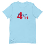 Unisex t-shirt feels soft and lightweight "HAPPY 4TH"